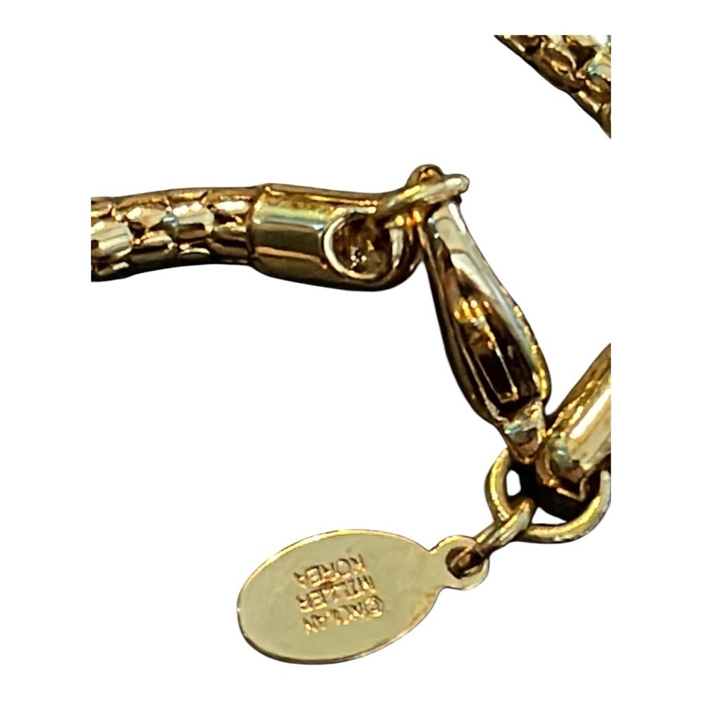 055 vintage Nolan Miller, crystal heart Pendant Necklace - Picture 4 of 6